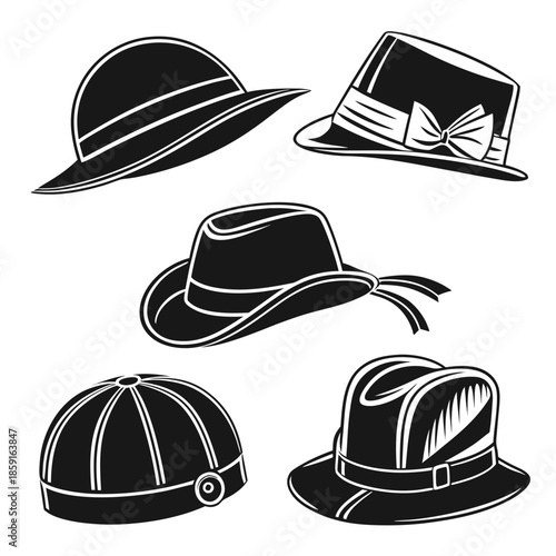 Collection of vintage hats
