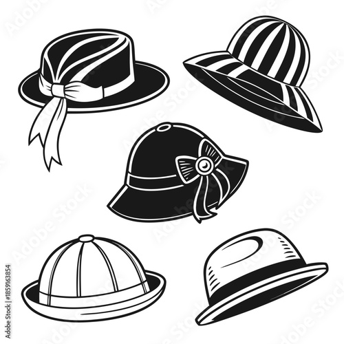 Collection of vintage hats