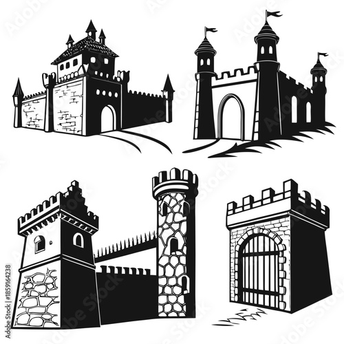 Collection of medieval castles