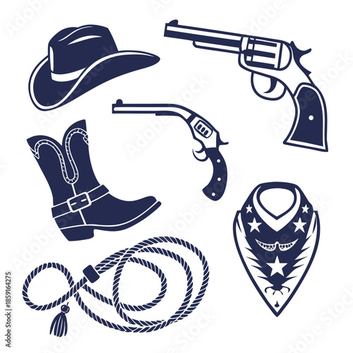 Western iconography set