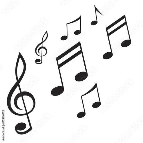 Musical notes illustration