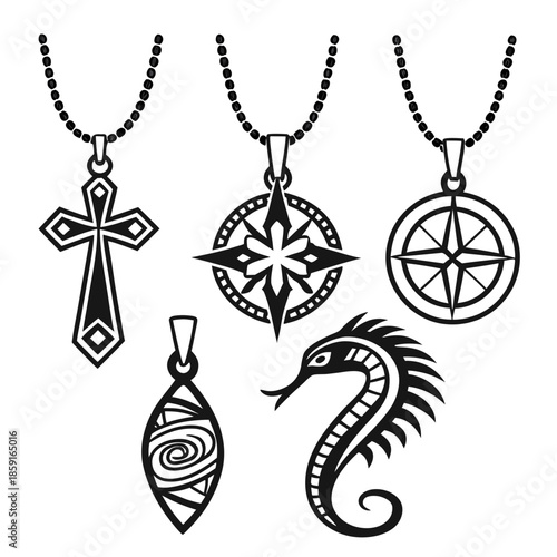 Collection of symbolic pendants