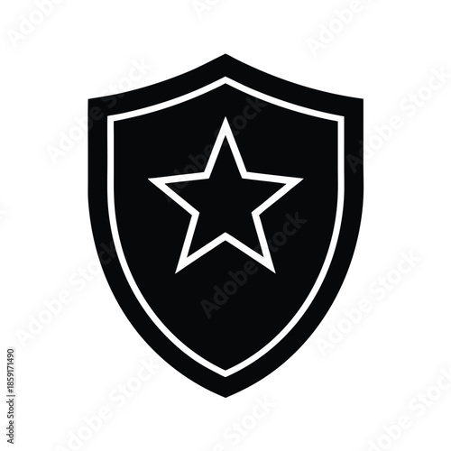 shield star trusted protection icon