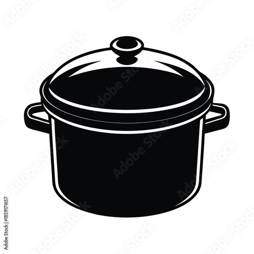 shiny cooking pot glass lid