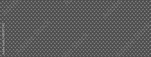 Seamless metal diamond pattern background features steel plate texture ideal for industrial floors, warehouse surfaces, and truck bed protection with aluminum tread design.