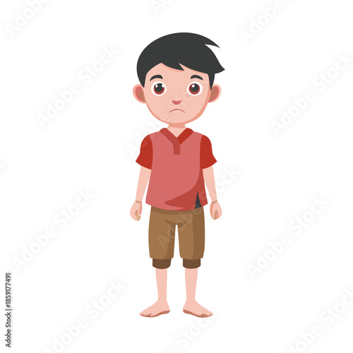 A Village Boy Made for Animation Moral Story, Ready For Animate CC
