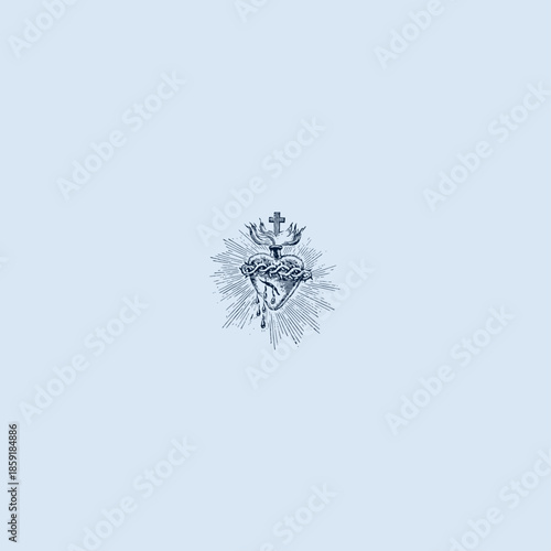 THESE HIGH QUALITY SACRED HEART JESUS VECTOR FOR USING VARIOUS TYPES OF DESIGN WORKS LIKE T-SHIRT, LOGO, TATTOO AND HOME WALL DESIGN