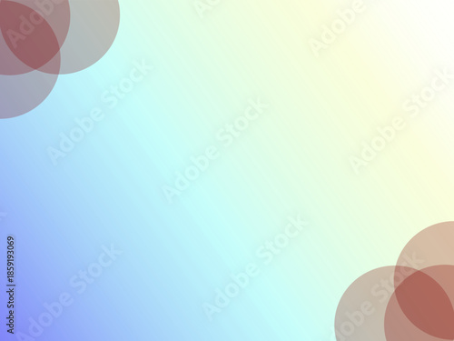 Soft pastel gradient background with translucent overlapping circles in corners. Minimalist abstract design for presentations and web.