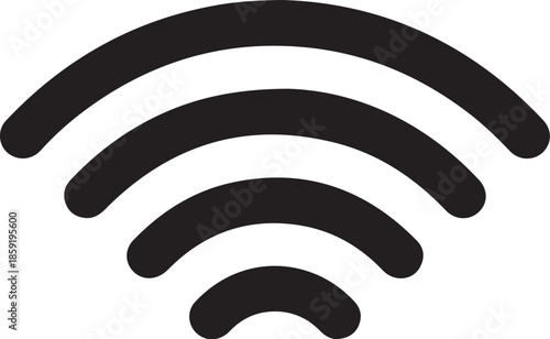 WiFi signal icon for wireless internet connection