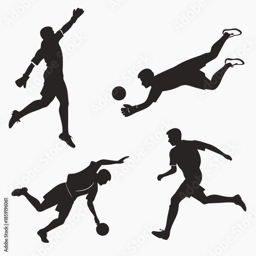 Soccer players in action