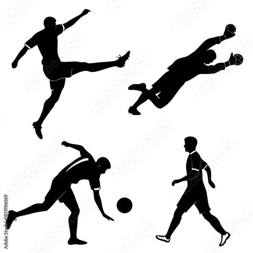 Soccer players in action