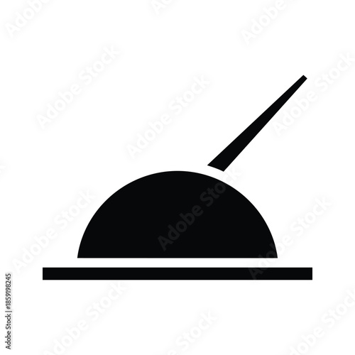 Black serving dish with lid icon