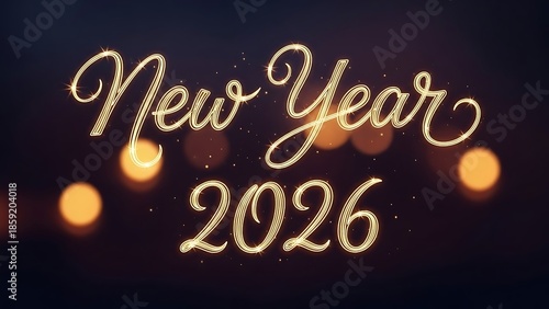 Glowing golden script 