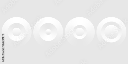 Set color circle gradient noise gradation. Abstract colorful watercolor blur mesh on isolated transparent background.