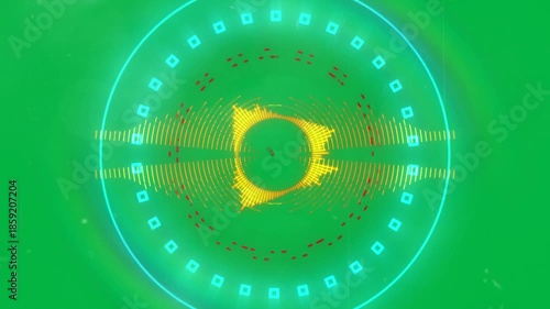 Neon Kaleidoscope Lights with Alpha Channel