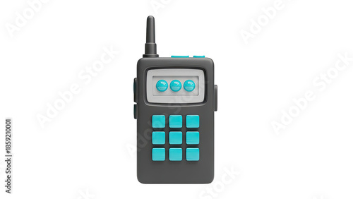 3D Render of a Toy Walkie-Talkie