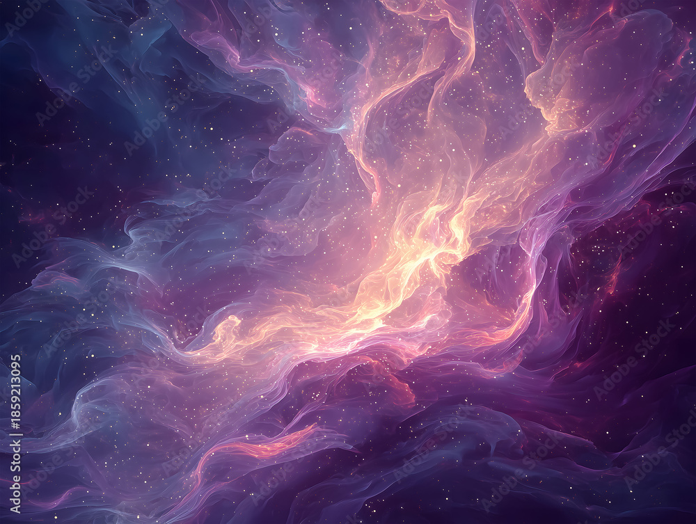 Fototapeta premium Ethereal Galactic Cloudscape