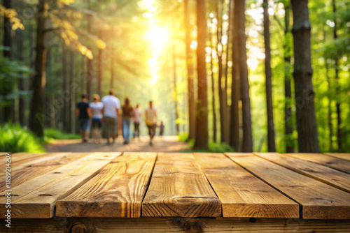 wooden bench in the park