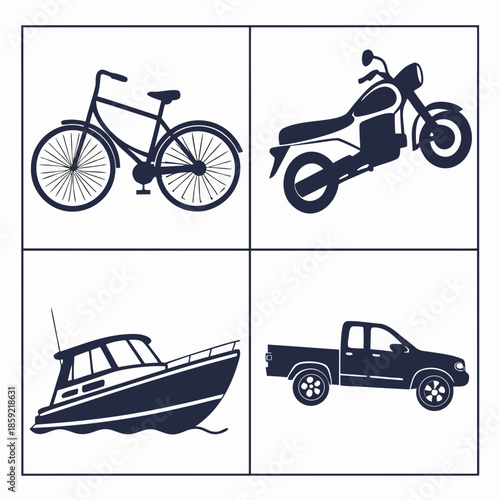 Various modes of transportation