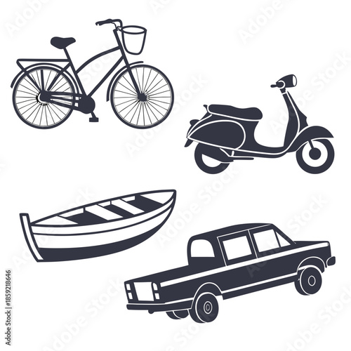 Transportation icons