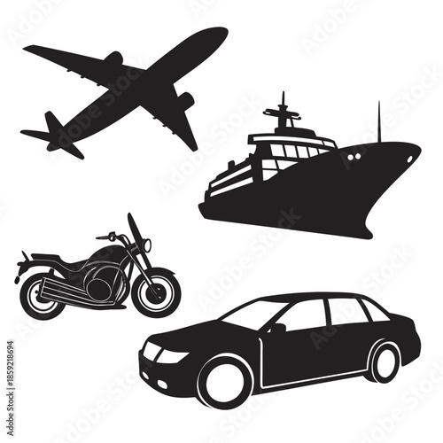 Various modes of transportation
