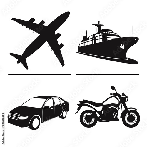 Various modes of transportation
