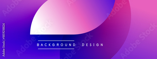 Abstract gradient background. Purple, pink hues blend smoothly. Text reads background design. Simple, modern aesthetic.