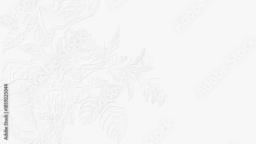 embossed image of flowers 