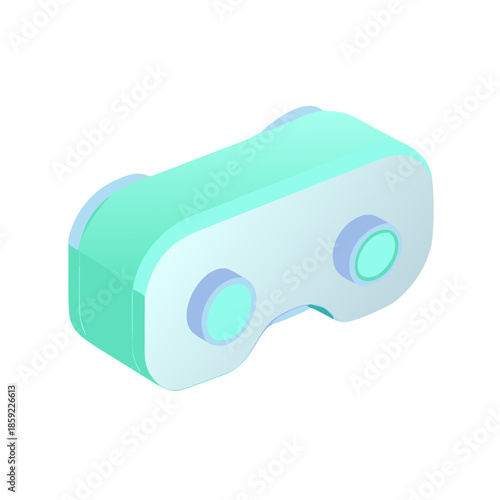 An isolated 3d illustration of a blue plastic usb flash drive on a white background, a professional computer technology tool and office equipment icon for business