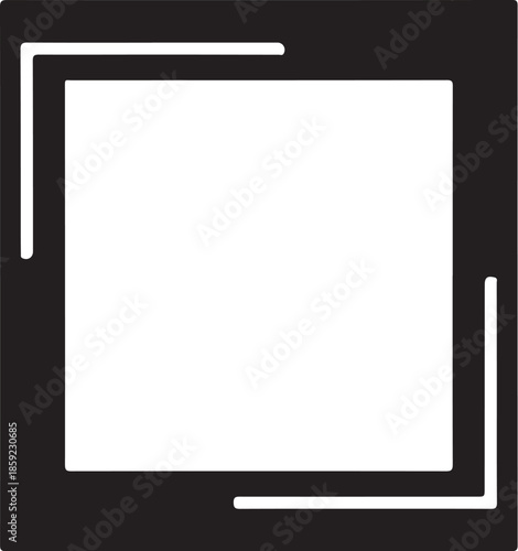 Simple square photo border graphic