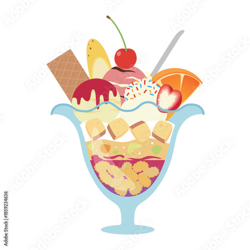 ベリーのパフェ