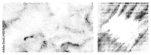 Abstract halftone vector graphic