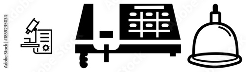 scientific equipment set