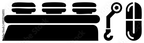 stove burner with hook and pipe