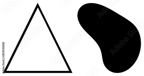 geometric shapes minimalist vector