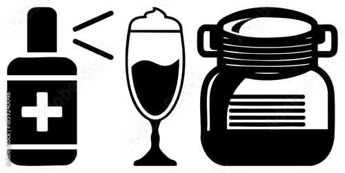 first aid kit wine glass jar