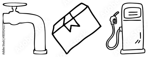 faucet water bottle gas pump