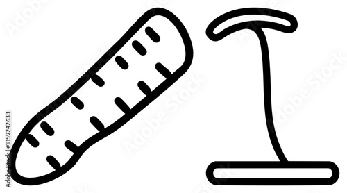 thermometer and number one