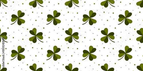 Minimalist St. Patrick's Day pattern. Design for wallpaper, wrapping paper, backgrounds, textile prints
