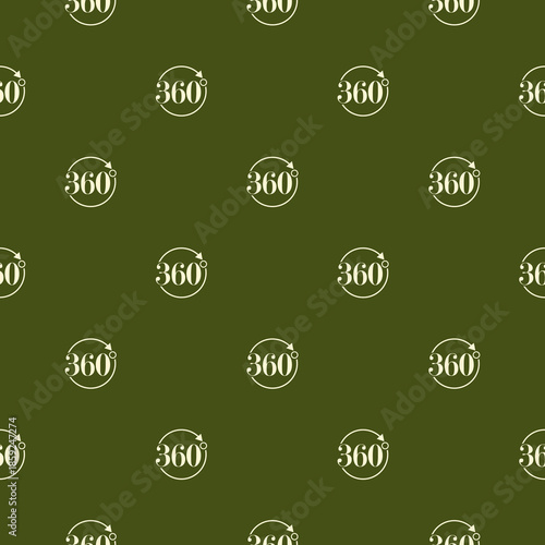 360 degree view seamless pattern isolated on color background