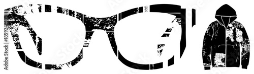 glasses and vector graphic