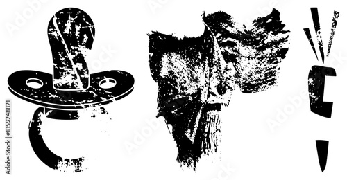 pacifier abstract graffiti symbols