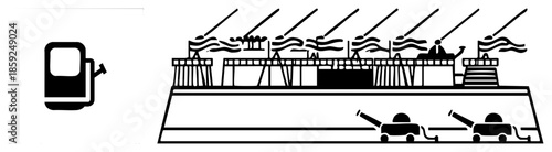 Gas station pumps with refueling
