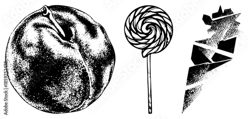 lollipop abstract shapes