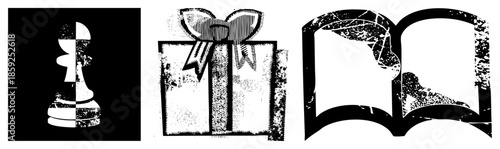 Chess piece gift book