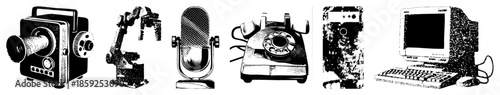 retro technology devices collection