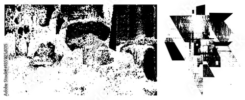 abstract geometric shapes in high contrast