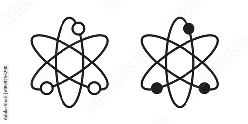 Atom icons symbol collection. Vector Illustration. vector icon set.