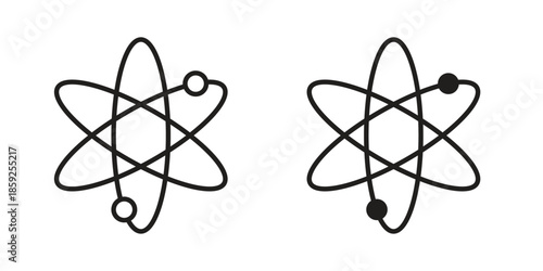 Atom icons symbol collection. Vector Illustration. vector icon set.