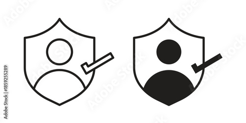 Authentication icons symbol collection. Vector Illustration. vector icon set.